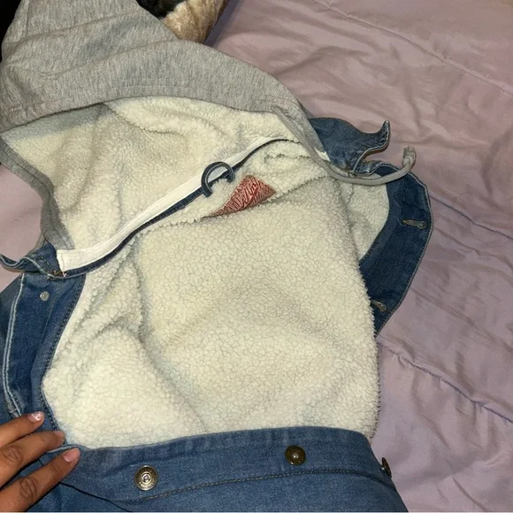 Brooklyn cloth jean jacket sherpa inside - Picture 4 of 4